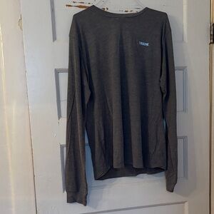 Long Sleeve Crewneck cool-max shirt - Charcoal Gray